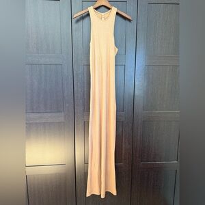 SKIMS - SOFT LOUNGE SHIMMER RACERBACK DRESS | CAMEL